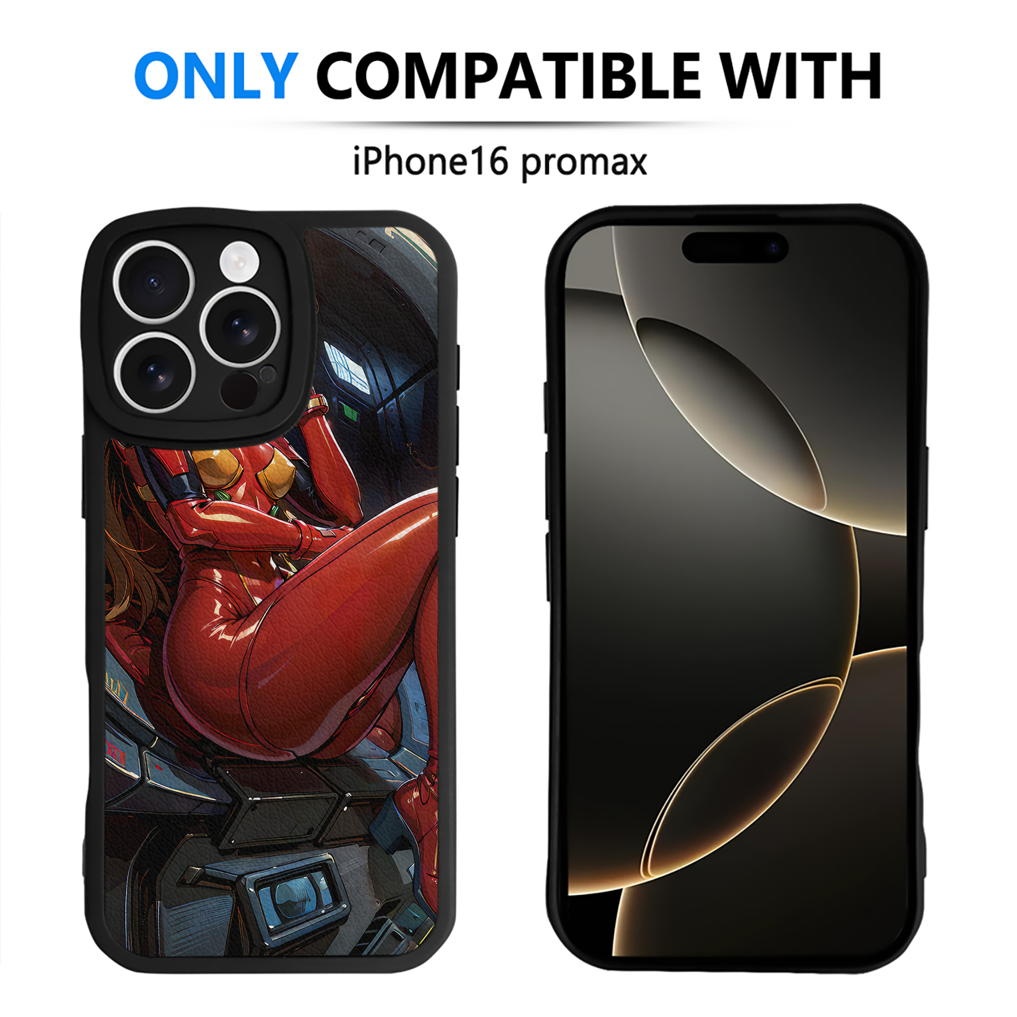 （画像用） EVA 新世紀エヴァンゲリオン 【iPhone 16シリーズ対応】シリコンスマホケース（レザー調） 材質：シリコン